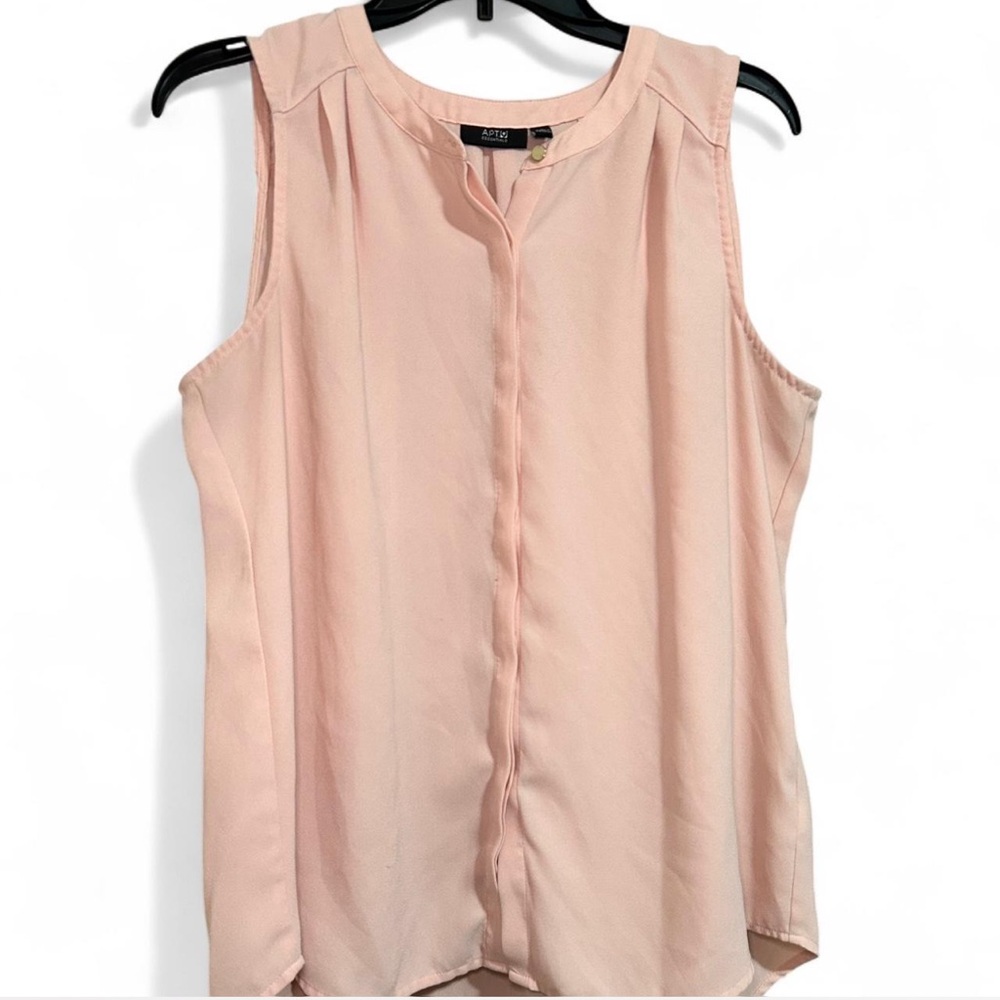 Apt9 Light Pink Sleeveless Blouse